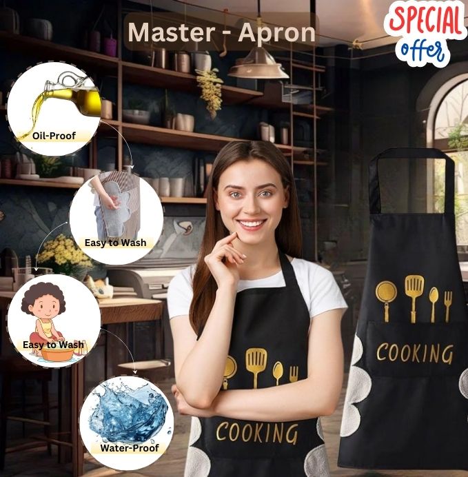 Master Apron - 100% Waterproof with Hand Wipes | 60% OFF TODAY